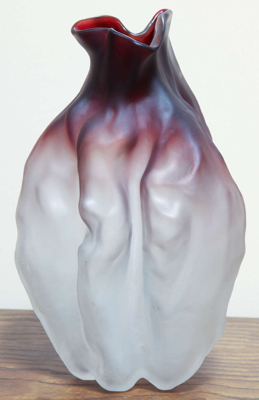 Organic Modern Nikolas Weinstein Art Glass Vase