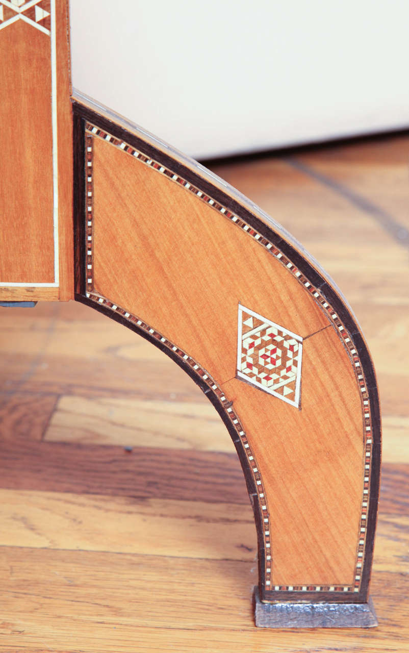 Moorish Inlaid Hexagonal Table In Good Condition In New York, NY