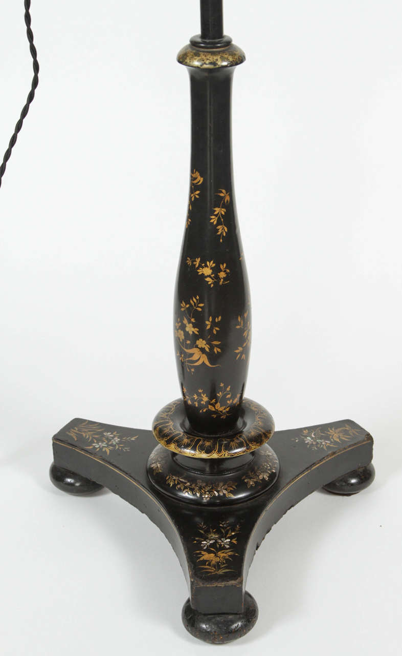 William IV Fire Screen Pole, circa 1885 Converted to a Lamp 1