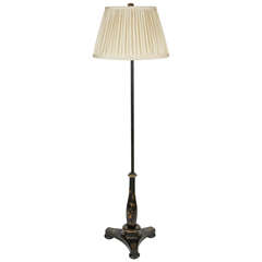 Used William IV Fire Screen Pole, circa 1885 Converted to a Lamp