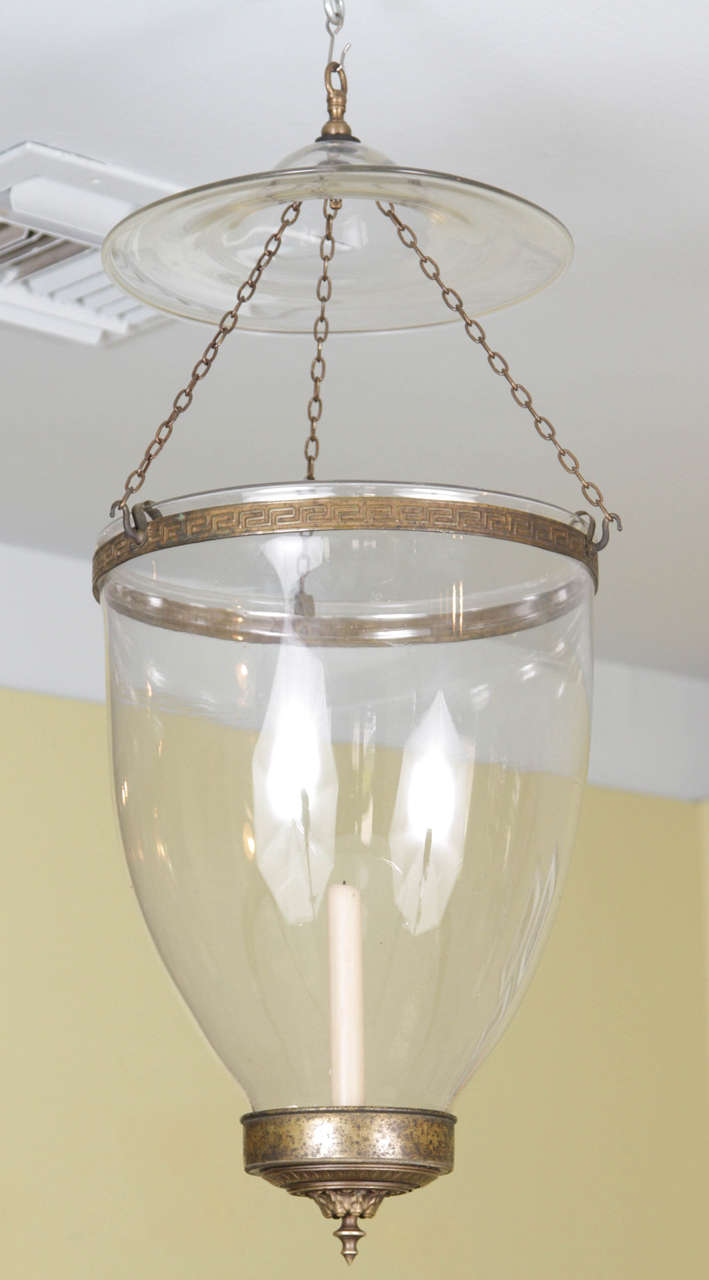 Rare Monumental English Bronze-Mounted Hall Lantern, circa 1800