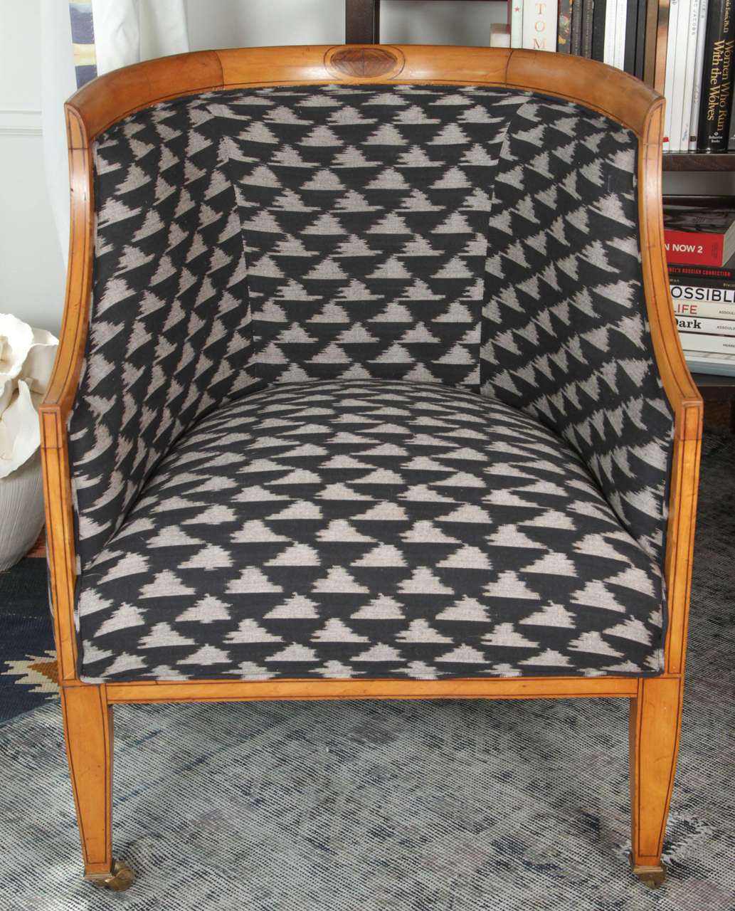 Pair of Biedermeier Barrel Chairs