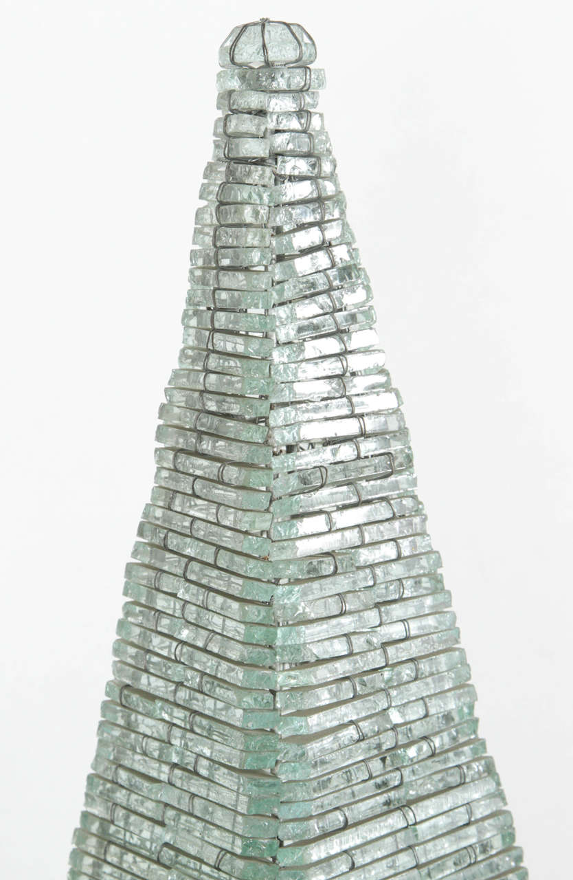 glass pyramid light
