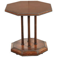 Leather Occasional Table