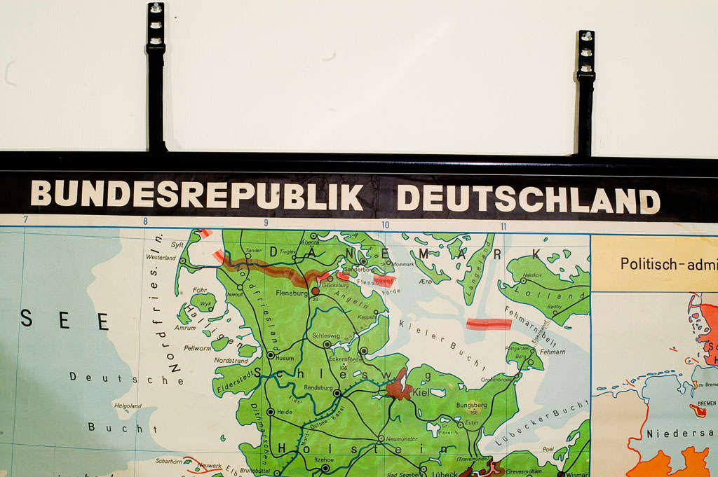 Late 20th Century East German Map