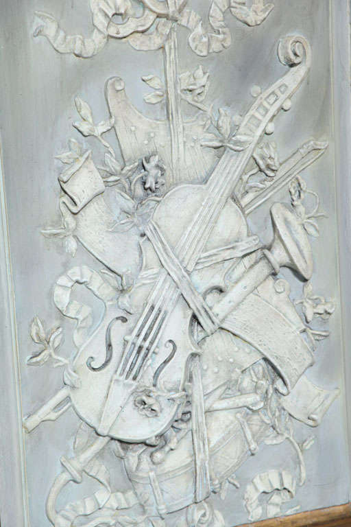 Magnificent Palr of French Musical Boiserie Panels 3