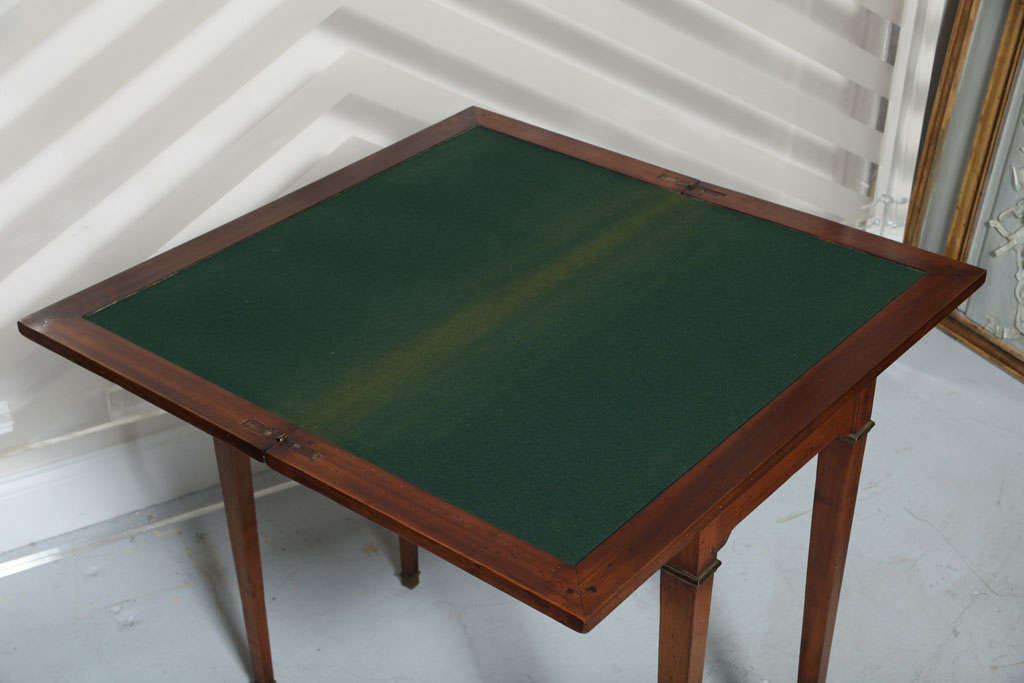 French Directoire Flip Top Card Table 7