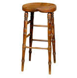 Tall English Elm Stools c.1860s