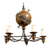 Mixed Metal Five Light Chandelier