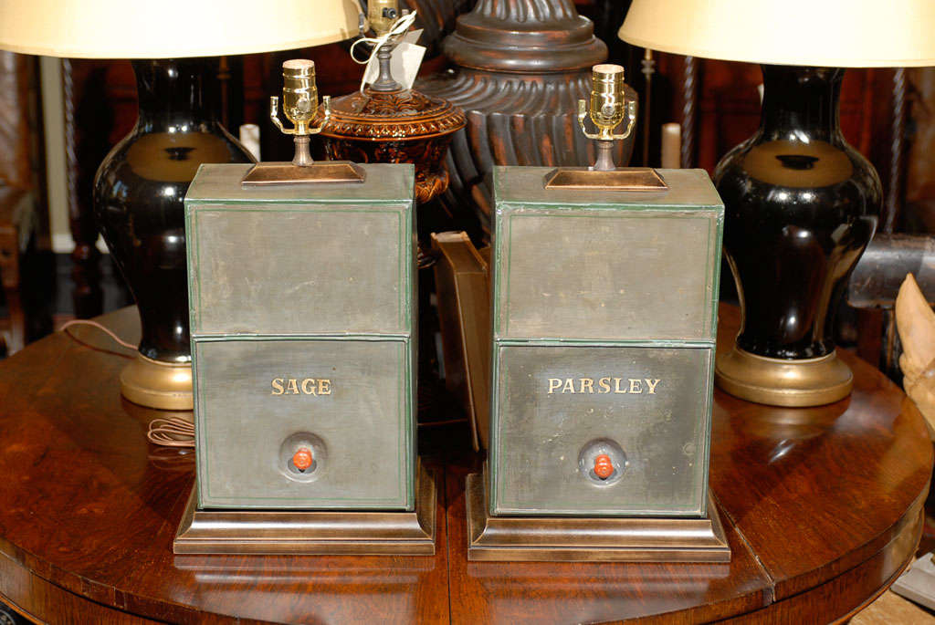 Storage Containers adapted as Lamps