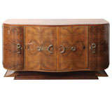 Spectacular French Art Deco Exotic Walnut Buffet
