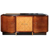 Grand French Art Deco Palisander Rio  "Curve" Buffet