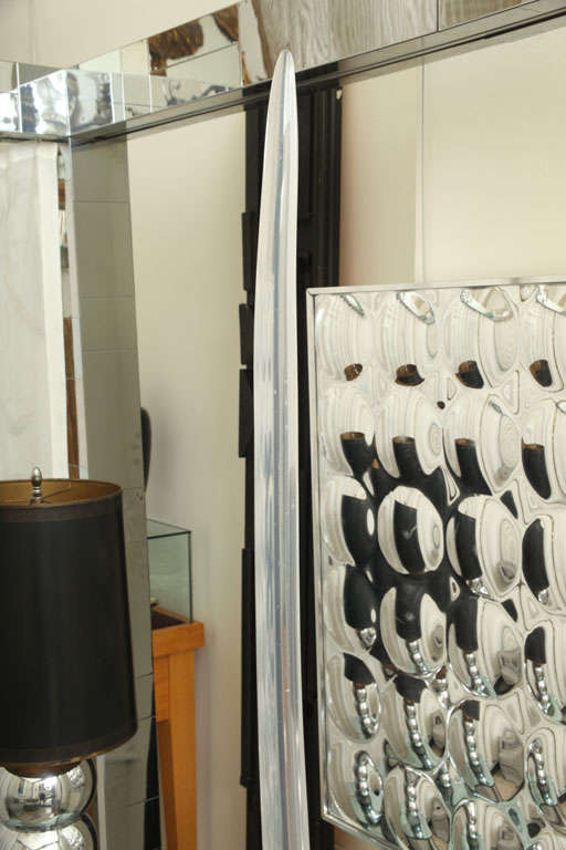Metal Exceptional Murano Glass Elephant Tusk Floor Lamp - Mazzega