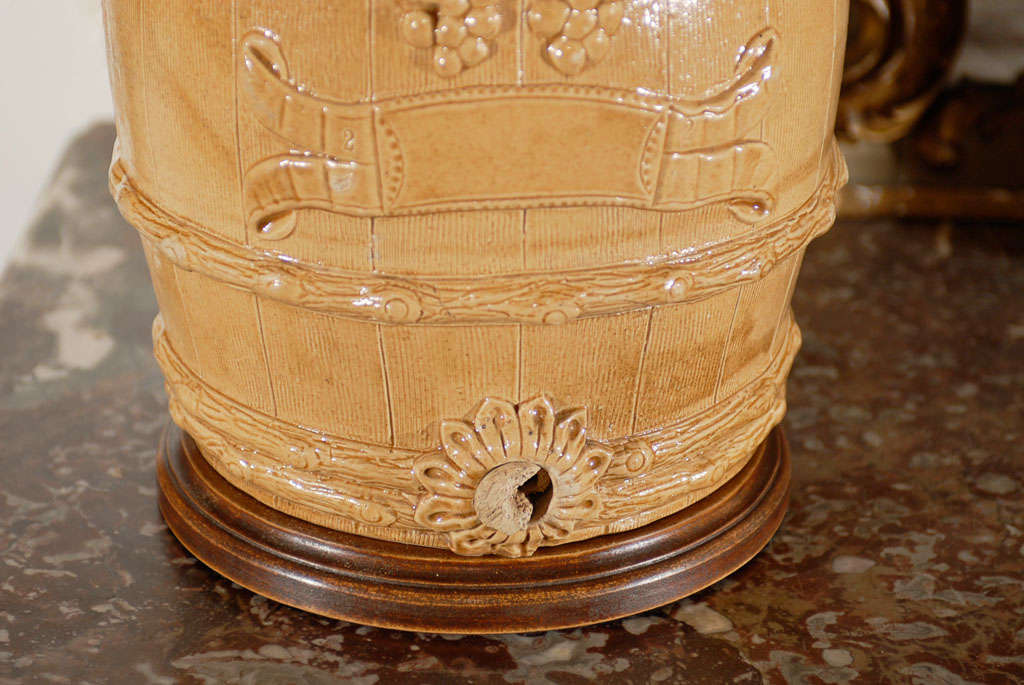 Pair of Spirit Barrel Lamps at 1stdibs