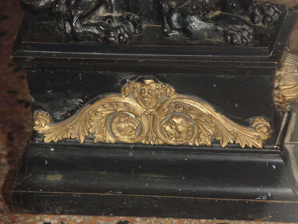 Black Iron Fireplace Fender For Sale 1