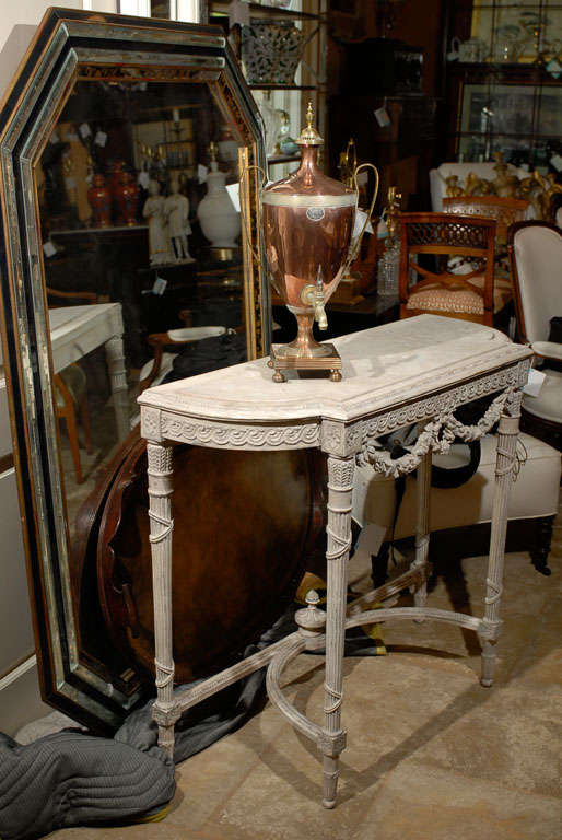 19th Century Copper and Brass Hot Water Urn, Wooden Turn 7