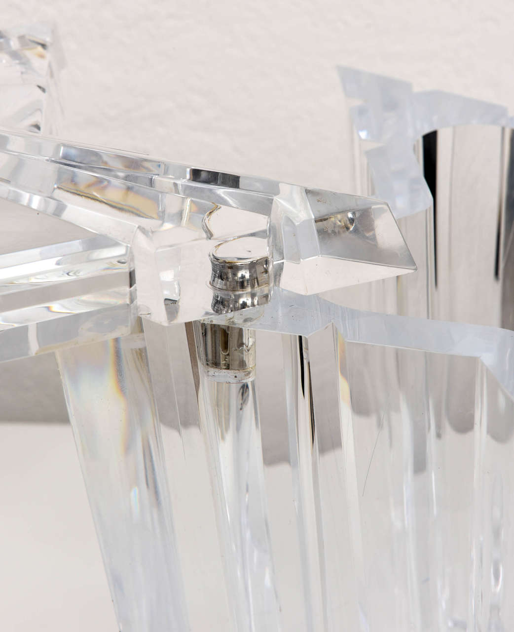 Eiskübel aus Lucite im Hollywood-Regency-Stil mit sternförmiger Form (Acryl)