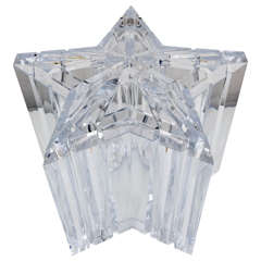 Eiskübel aus Lucite im Hollywood-Regency-Stil mit sternförmiger Form