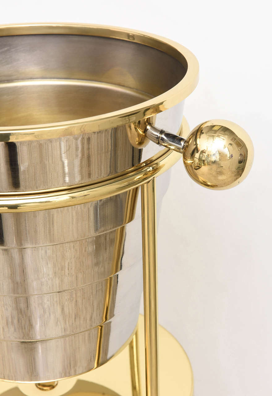 gold wine bucket stand