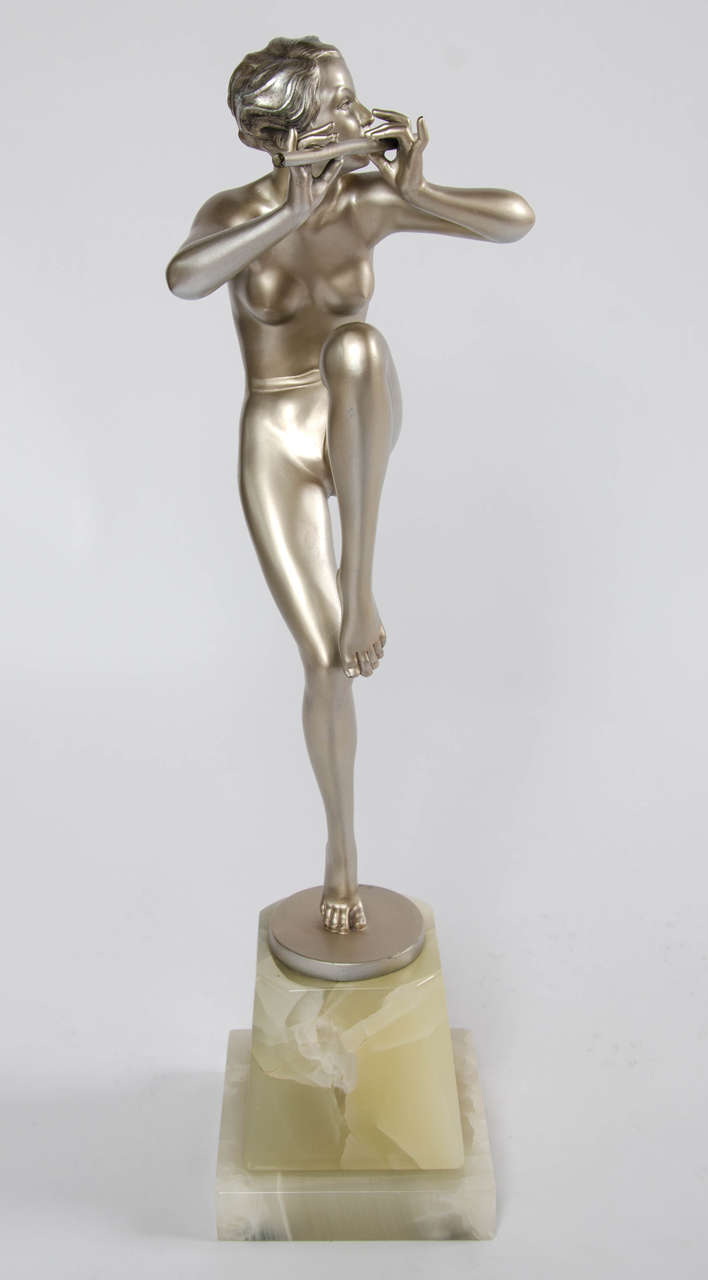 Josef Lorenzl Figure of Flute Player