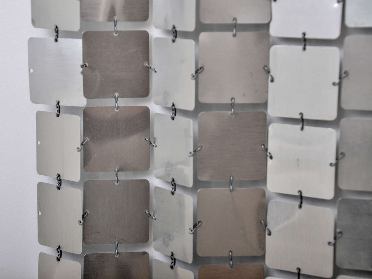 Paco Rabanne Silver Space Curtain In Excellent Condition In New York, NY