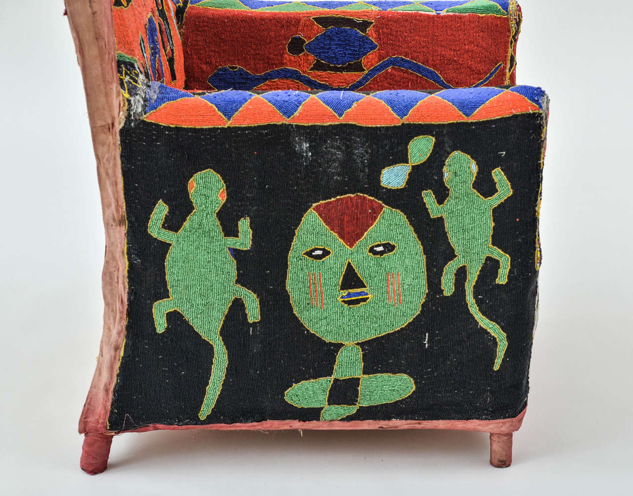 Beads African Beaded Yoruba Chair