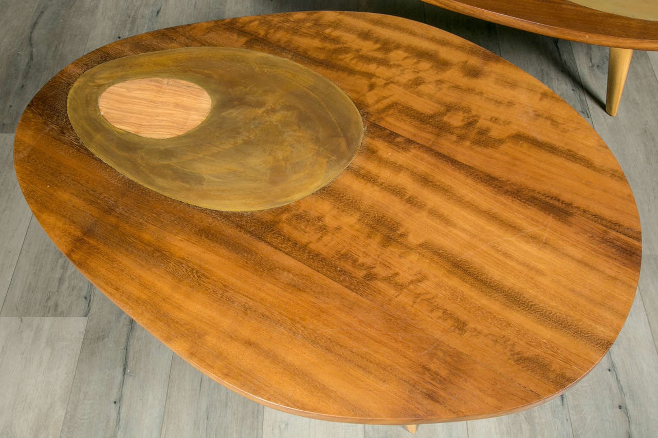 Wood 1960s Pair of Italian Coffee Tables