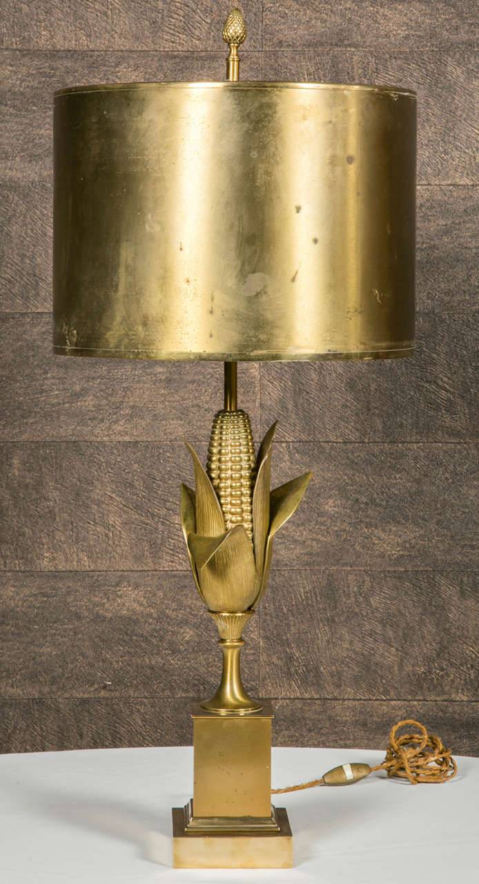 French 1960s Maison Charles Lamp in Bronze