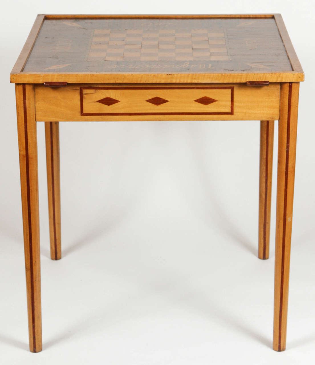 Inlay Checkerboard Game Table