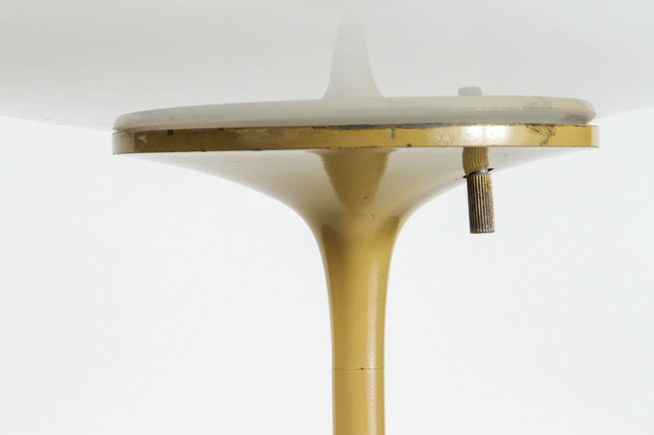 Bill Curry for Design Line Mustard Yellow Stemlite Floor Lamp In Good Condition In Los Angeles, CA