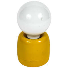 Bill Curry Luvlite Model V-3 Table Lamp in Yellow, Size Small