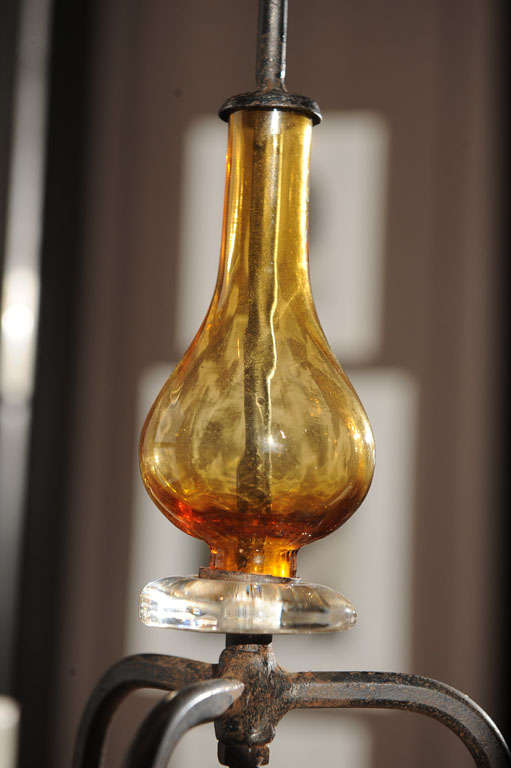 Glass Eric Hoglund Candleabra or Chandelier