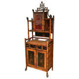 Antique 19th Century English Bamboo  Cabinet