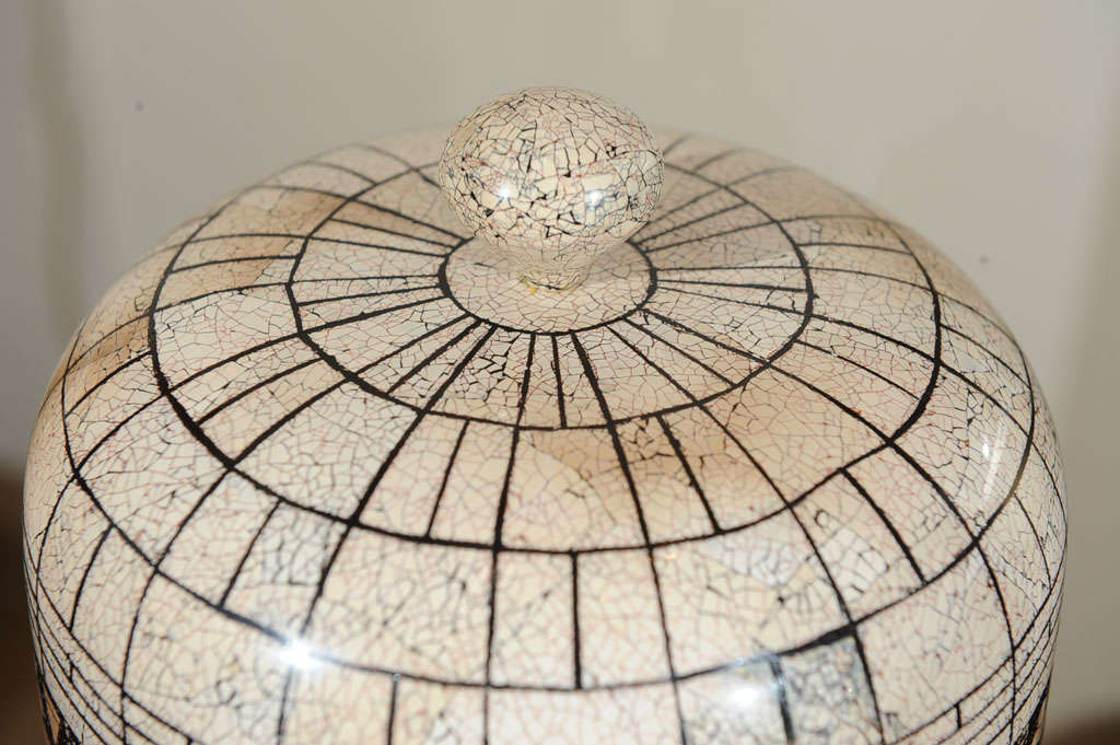 Wood Fornasetti Style Covered Tower Box