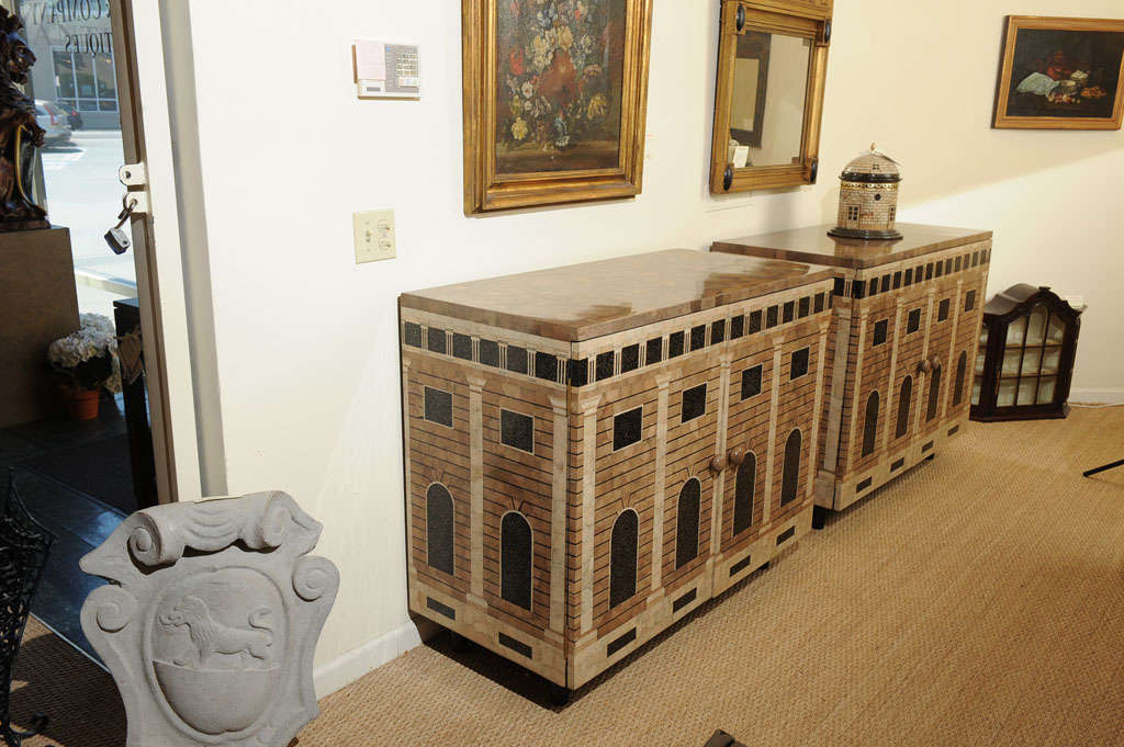 A Fornasetti style cabinet In Excellent Condition For Sale In San Francisco, CA