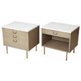 Superbly Tailored Harvey Probber End Tables Nightstands