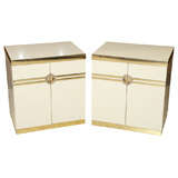 Pair Sleek  Pierre Cardin Cabinets