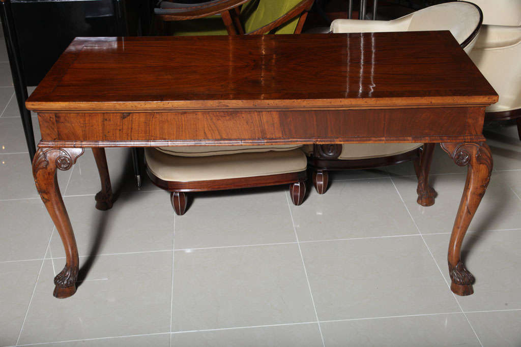 Italian Venetian Olivewood and Walnut Writing Table For Sale