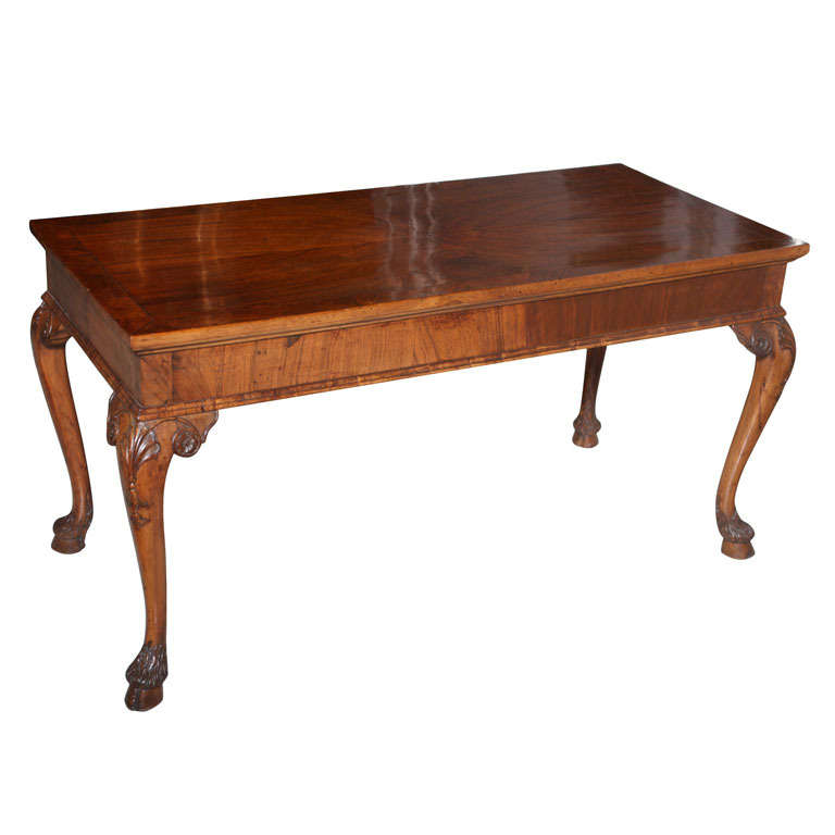 Venetian Olivewood and Walnut Writing Table For Sale