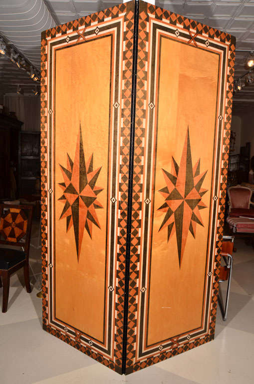 20th Century Two-Panel Star Screen