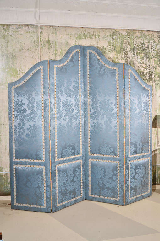 French Upholstered Screen at 1stDibs