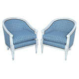 Vintage Pair of Bergère Chairs