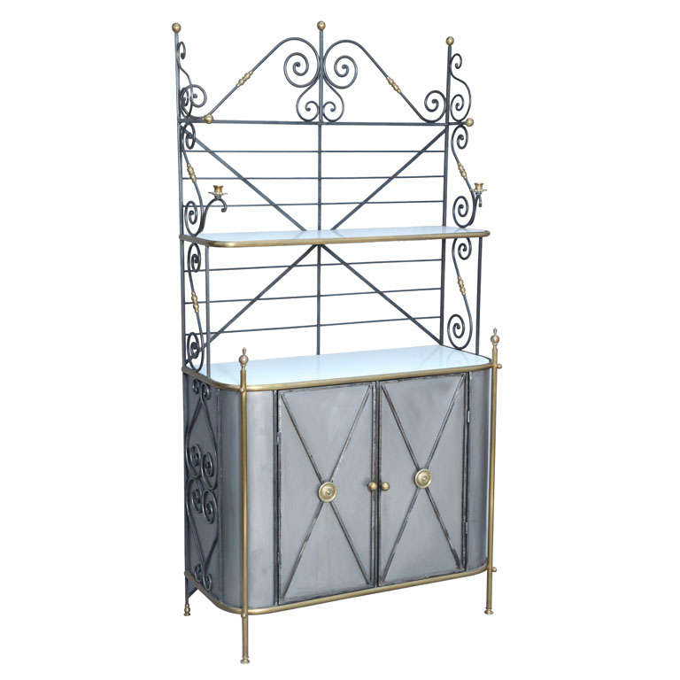 Antique Wood Bakers Rack For Sale on 1stDibs