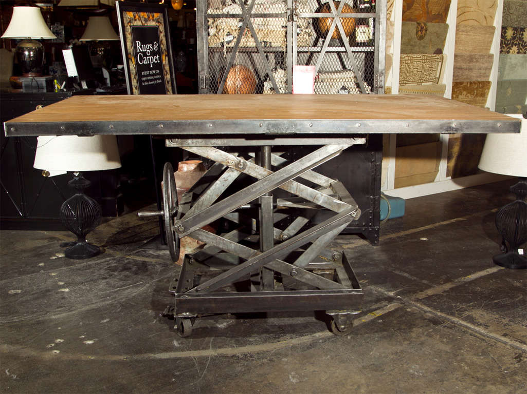 Scissor Lift Table at 1stDibs
