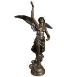 Very Large Art Nouveau Bronze
