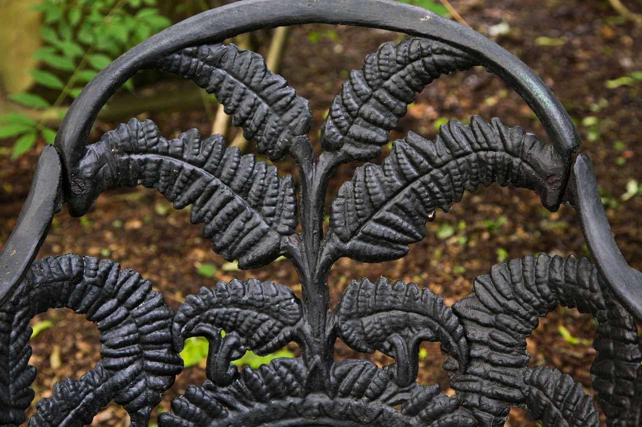Exceptional Rare Marked New York Fern Set In Good Condition In Katonah, NY