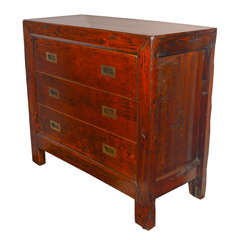 Antique Three Drawer Chest in Walnut