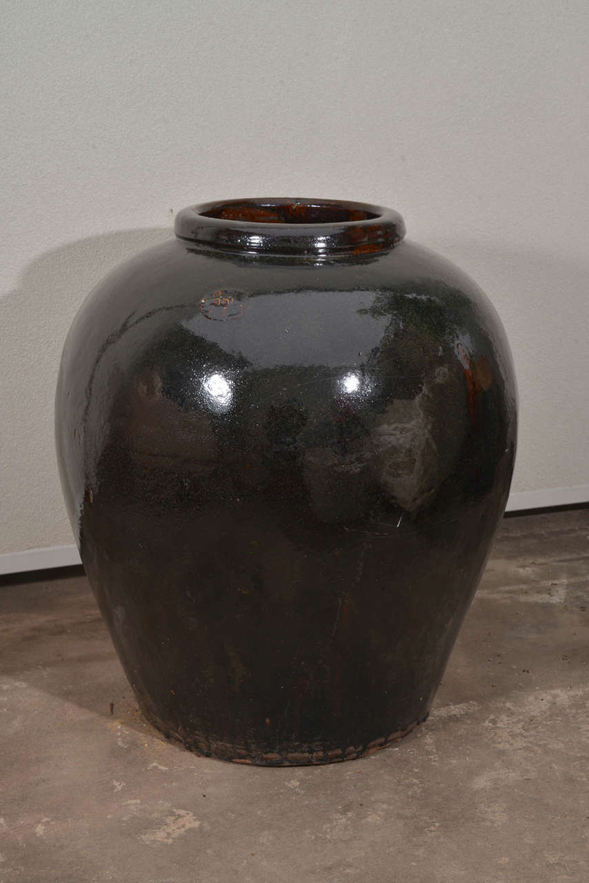 Antique Earthenware Wine Storage Jar at 1stDibs