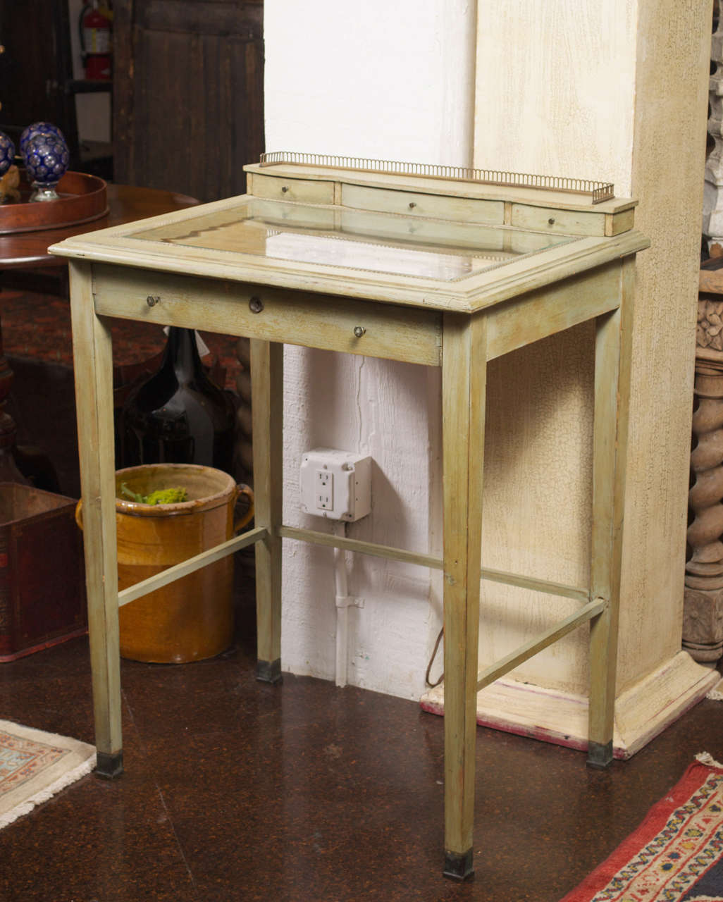 Painted Collector's Display Table