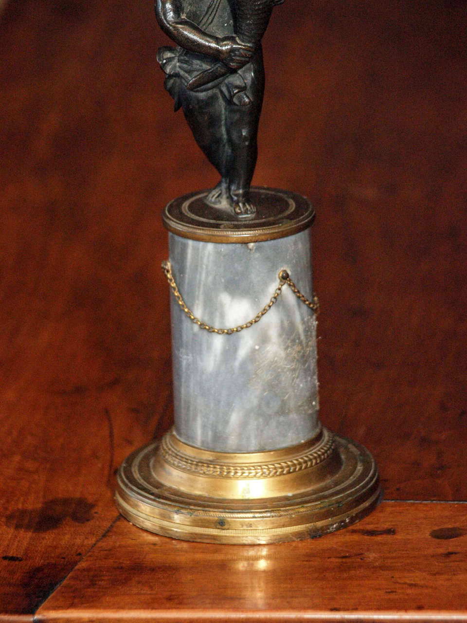 Bronze Pair of Louis XVI period candelabra For Sale